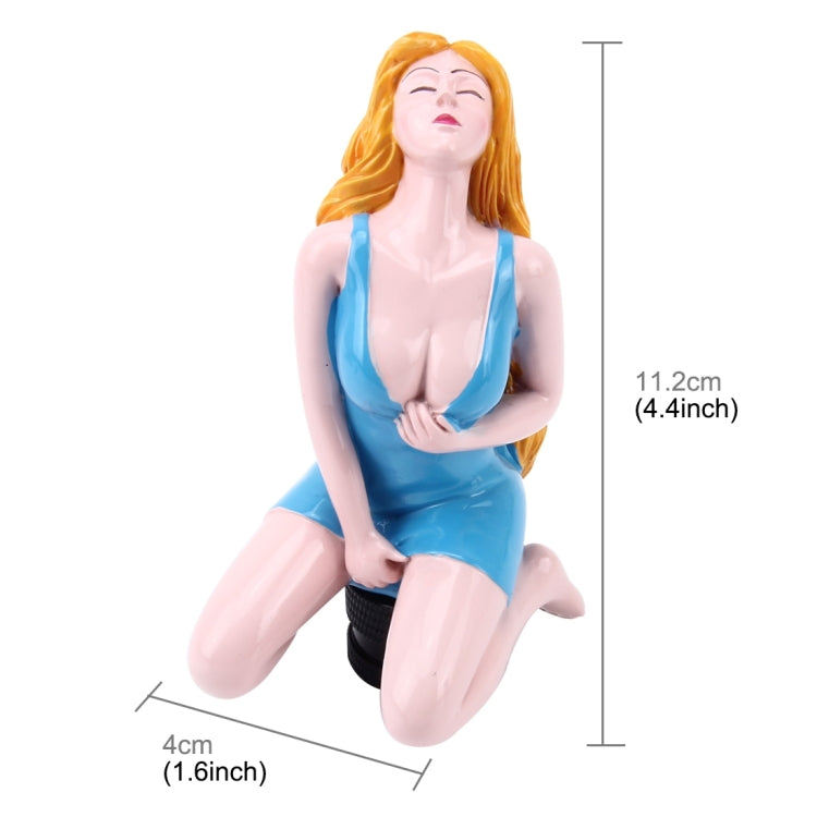 Universal Sexy Beauty Shape ABS Manual or Automatic Gear Shift Knob  with Three Rubber Covers Fit for All Car(Blue) - Shift Knob by PMC TechLife | Online Shopping South Africa | PMC TechLife | Buy Now Pay Later Mobicred