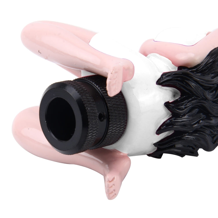 Universal Sexy Beauty Shape ABS Manual or Automatic Gear Shift Knob with Three Rubber Covers Fit for All Car(White) - free shipping - PMC TechLife - Order now!