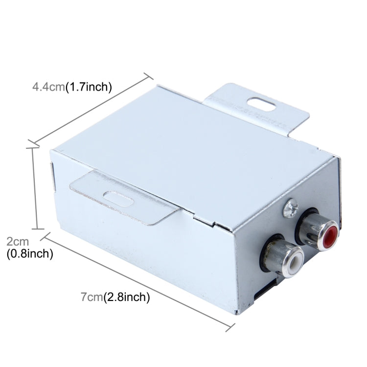 FH-203 12V Vehicle Car Audio Amplifier Noise Filter RCA Plug Loop Isolator for DVD Stereos - Car Amplifiers by PMC TechLife | Online Shopping South Africa | PMC TechLife | Buy Now Pay Later Mobicred