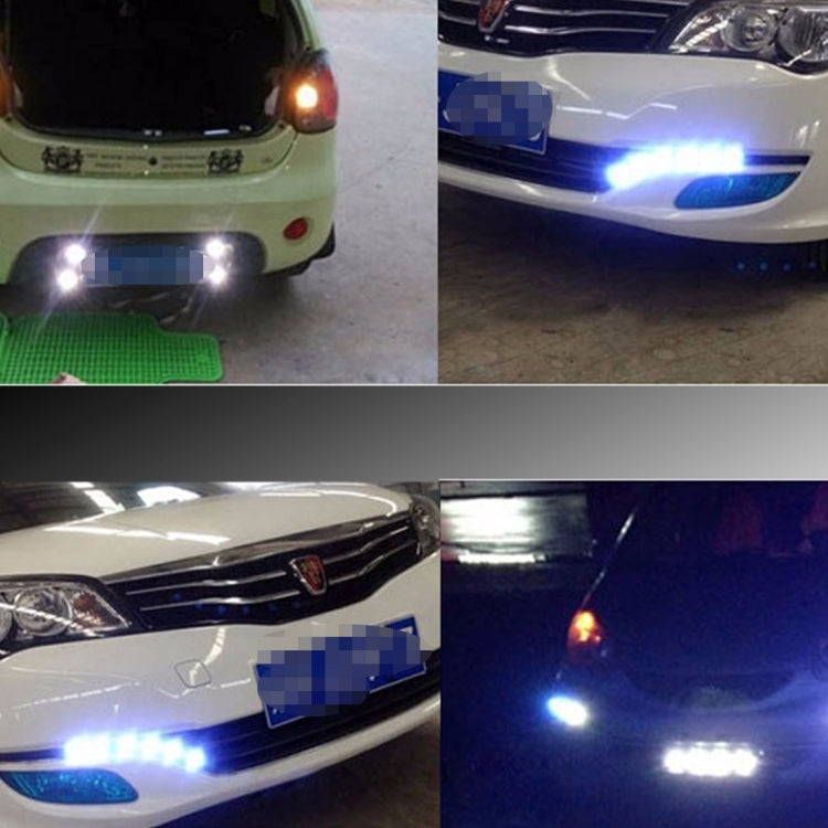 2 PCS 2W (White + Yellow Light) Car Auto Eagle Eyes Fog Light Turn Light with 12 SMD-4014 LED Lamps, DC 12V Cable Length: 55cm - Eagle Eye Lamps by PMC TechLife | Online Shopping South Africa | PMC TechLife | Buy Now Pay Later Mobicred