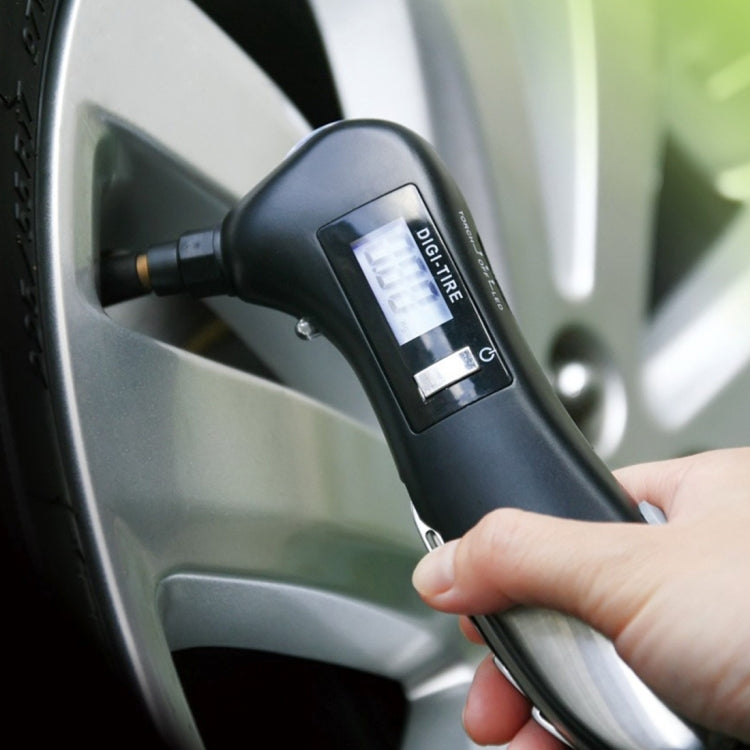 9 in 1 Digital Tire Pressure Gauge Multi-function Safety Hammer with Swiss Style Army Knife, Flashlight and Red Safety Light, Outdoor Tool Kit - free shipping - PMC TechLife - Order now!