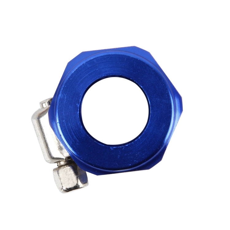 AN8 Car Performance Aluminum Accessories Adapter Nitrite Hose Finisher Adapter Nylon Braided Hose Clamp Blue Finish - Booster Cable & Clip by PMC TechLife | Online Shopping South Africa | PMC TechLife | Buy Now Pay Later Mobicred