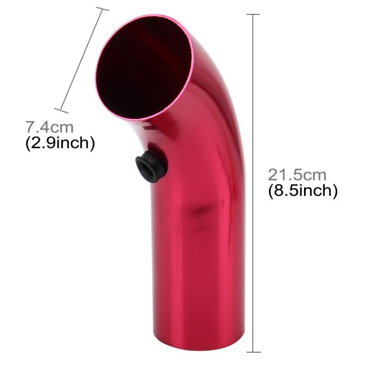 Universal  Air Intake Pipe Super Power Flow Air Intakes Short Cold Racing Aluminium Air Intake Pipe Hose with Cone Filter Kit System (Red) - free shipping - PMC TechLife - Order now!