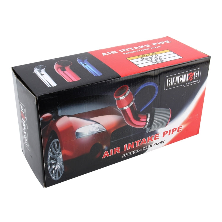 Universal  Air Intake Pipe Super Power Flow Air Intakes Short Cold Racing Aluminium Air Intake Pipe Hose with Cone Filter Kit System (Red) - free shipping - PMC TechLife - Order now!