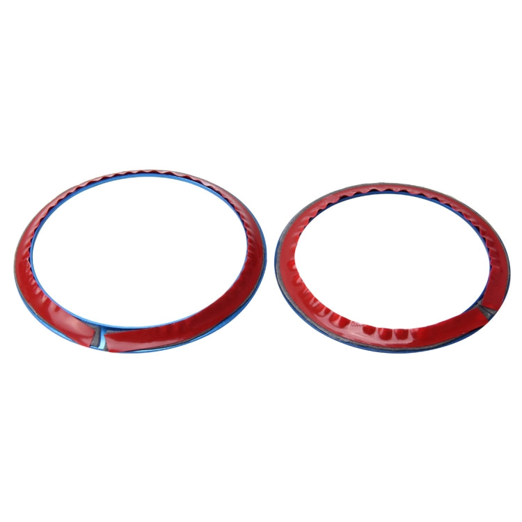 2 PCS/Set Zinc Alloy Steering Wheel Decoration Ring Sticker Logo Car Styling Modification Car Front Logo Ring Decoration Rear Cover Trim Hood Emblem Rings for BMW 3 Series(Blue) - Decoration Rings by PMC TechLife | Online Shopping South Africa | PMC TechLife | Buy Now Pay Later Mobicred