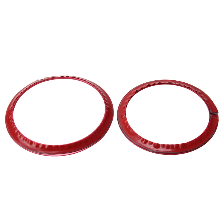 2 PCS/Set Zinc Alloy Steering Wheel Decoration Ring Sticker Logo Car Styling Modification Car Front Logo Ring Decoration Rear Cover Trim Hood Emblem Rings for BMW 3 Series(Red) - Decoration Rings by PMC TechLife | Online Shopping South Africa | PMC TechLife | Buy Now Pay Later Mobicred