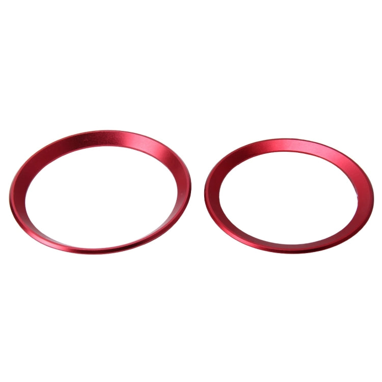 2 PCS/Set Zinc Alloy Steering Wheel Decoration Ring Sticker Logo Car Styling Modification Car Front Logo Ring Decoration Rear Cover Trim Hood Emblem Rings for BMW 3 Series(Red) - Decoration Rings by PMC TechLife | Online Shopping South Africa | PMC TechLife | Buy Now Pay Later Mobicred