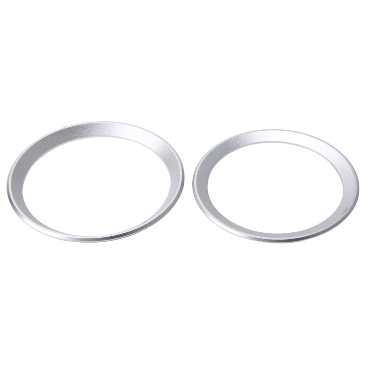 2 PCS/Set Zinc Alloy Steering Wheel Decoration Ring Sticker Logo Car Styling Modification Car Front Logo Ring Decoration Rear Cover Trim Hood Emblem Rings for BMW 3 Series(Silver) - Decoration Rings by PMC TechLife | Online Shopping South Africa | PMC TechLife | Buy Now Pay Later Mobicred
