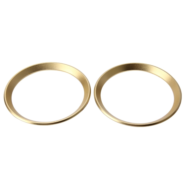 2 PCS Car Logo Decorative Circle Steering Wheel Decoration Ring Sticker Logo Car Styling Modification Car Front Logo Ring Decoration Rear Cover Trim Hood Emblem Rings for BMW 5 Series(Gold) - free shipping - PMC TechLife - Order now!