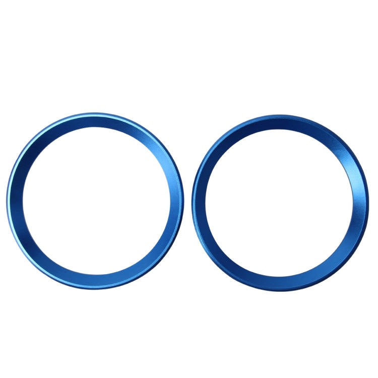 2 PCS Car Logo Decorative Circle Steering Wheel Decoration Ring Sticker Logo Car Styling Modification Car Front Logo Ring Decoration Rear Cover Trim Hood Emblem Rings for BMW 5 Series(Blue) - Decoration Rings by PMC TechLife | Online Shopping South Africa | PMC TechLife | Buy Now Pay Later Mobicred
