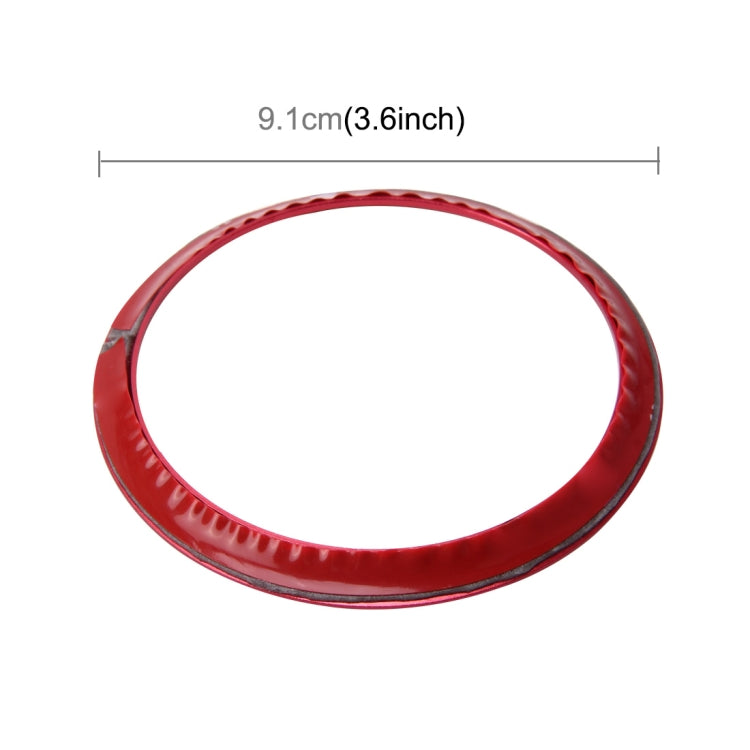 2 PCS Car Logo Decorative Circle Steering Wheel Decoration Ring Sticker Logo Car Styling Modification Car Front Logo Ring Decoration Rear Cover Trim Hood Emblem Rings for BMW 5 Series(Red) - Decoration Rings by PMC TechLife | Online Shopping South Africa | PMC TechLife | Buy Now Pay Later Mobicred