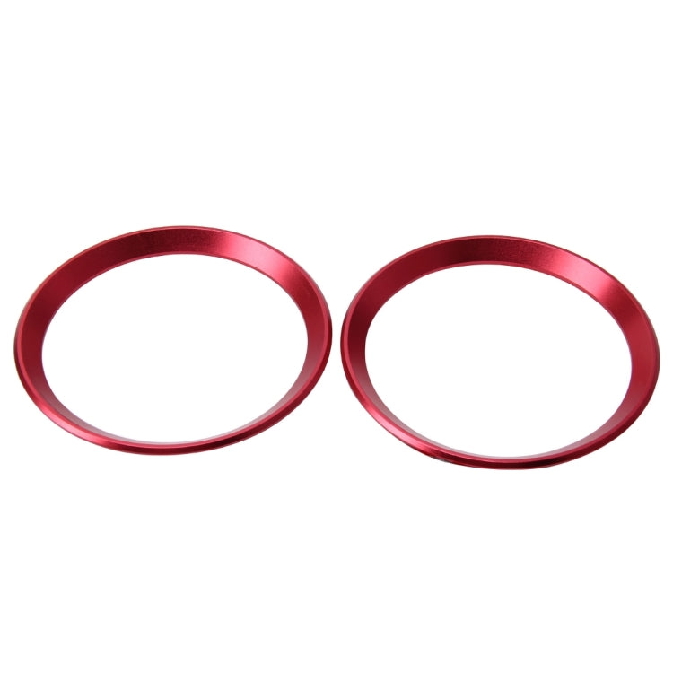 2 PCS Car Logo Decorative Circle Steering Wheel Decoration Ring Sticker Logo Car Styling Modification Car Front Logo Ring Decoration Rear Cover Trim Hood Emblem Rings for BMW 5 Series(Red) - Decoration Rings by PMC TechLife | Online Shopping South Africa | PMC TechLife | Buy Now Pay Later Mobicred