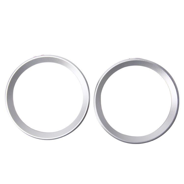 2 PCS Car Logo Decorative Circle Steering Wheel Decoration Ring Sticker Logo Car Styling Modification Car Front Logo Ring Decoration Rear Cover Trim Hood Emblem Rings for BMW 5 Series(Silver) - Decoration Rings by PMC TechLife | Online Shopping South Africa | PMC TechLife | Buy Now Pay Later Mobicred