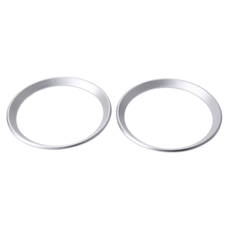 2 PCS Car Logo Decorative Circle Steering Wheel Decoration Ring Sticker Logo Car Styling Modification Car Front Logo Ring Decoration Rear Cover Trim Hood Emblem Rings for BMW 5 Series(Silver) - Decoration Rings by PMC TechLife | Online Shopping South Africa | PMC TechLife | Buy Now Pay Later Mobicred