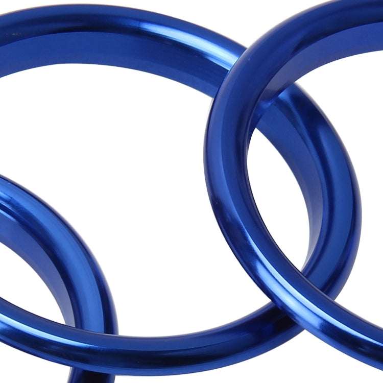 4 PCS Car Outlet Decorative Rings Aluminum Alloy Air Outlet Chrome Trim Ring Car Dashboard  Air Vents Cover Sticker Decoration for Audi A3(Blue) - Decoration Rings by PMC TechLife | Online Shopping South Africa | PMC TechLife | Buy Now Pay Later Mobicred
