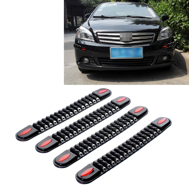 4 PCS Universal Fashion Simple Anti-collision Bar Car Body Protective Strip Car Protective Bar(Black) - Anti Collision Sticker by PMC Jewellery | Online Shopping South Africa | PMC Jewellery | Buy Now Pay Later Mobicred
