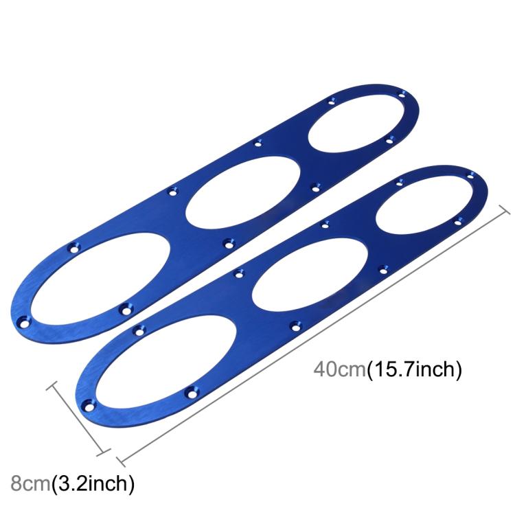 2 PCS Anti-collision Protection Decorative Bar Behind The Siege Car Decoration(Blue) - Trunk & Bumper Accessories by PMC TechLife | Online Shopping South Africa | PMC TechLife | Buy Now Pay Later Mobicred