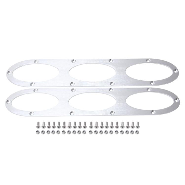 2 PCS Anti-collision Protection Decorative Bar Behind The Siege Car Decoration(Silver) - Trunk & Bumper Accessories by PMC TechLife | Online Shopping South Africa | PMC TechLife | Buy Now Pay Later Mobicred