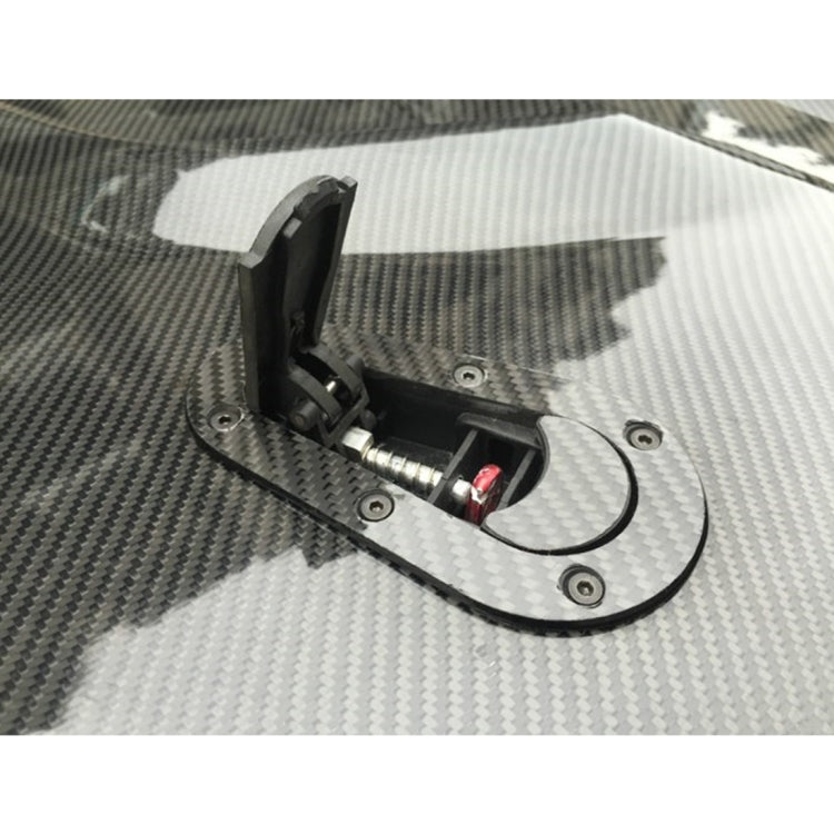 A Pair Car Carbon Fiber Cover Lock Modified Hood Lock General Racing Car Cover Lock(Carbon Grey) - Locks & Hasps by PMC TechLife | Online Shopping South Africa | PMC TechLife | Buy Now Pay Later Mobicred