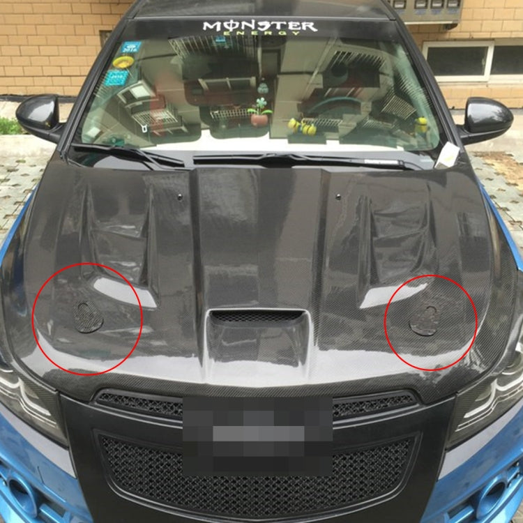 A Pair Car Carbon Fiber Cover Lock Modified Hood Lock General Racing Car Cover Lock(Carbon Grey) - Locks & Hasps by PMC TechLife | Online Shopping South Africa | PMC TechLife | Buy Now Pay Later Mobicred