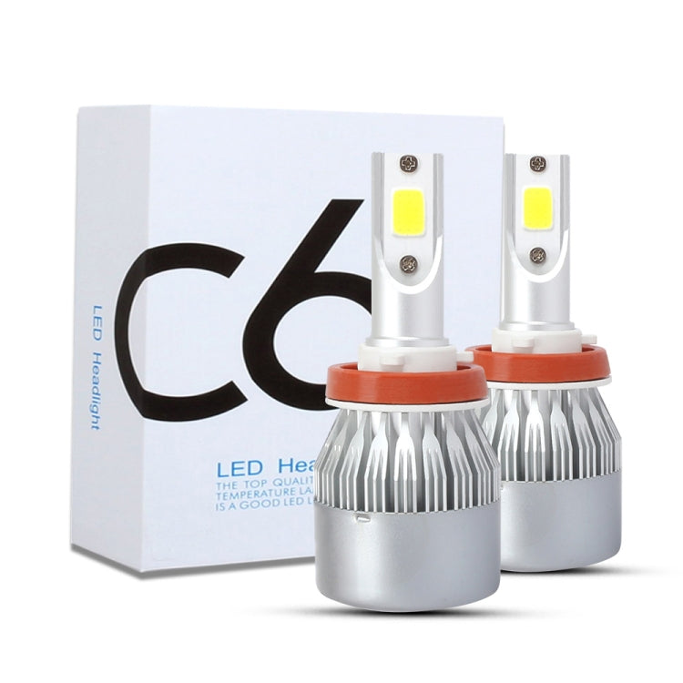 2 PCS H8/H9/H11 18W 1800 LM 8000K IP68 Casnbus Constant Current Car LED Headlight with 2 COB Lamps, DC 9-36V(Ice Blue Light) - free shipping - PMC TechLife - Order now!