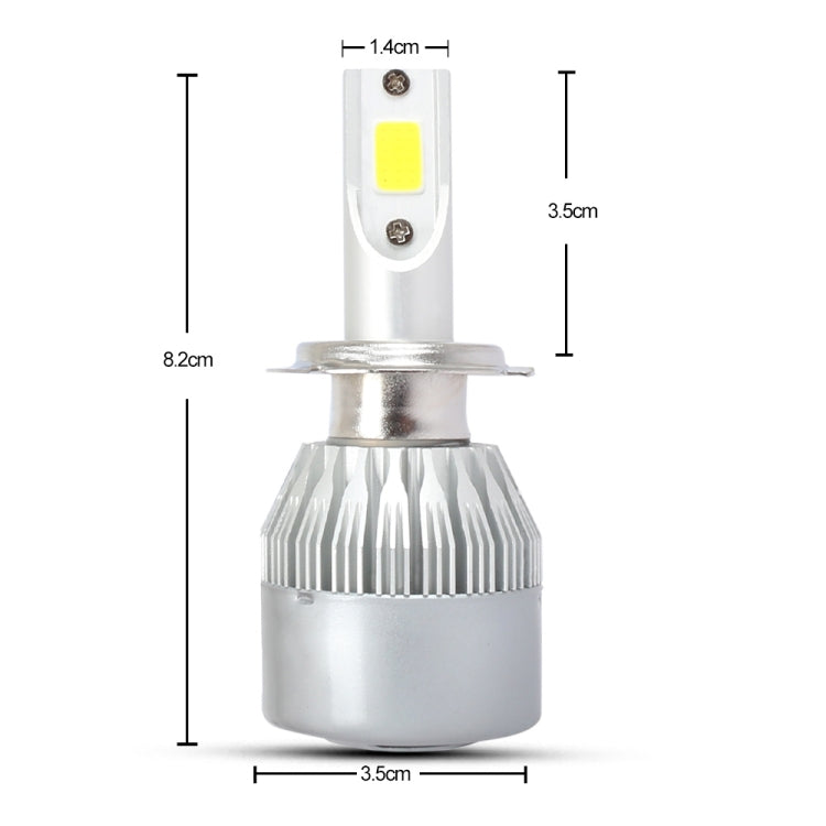 2 PCS H7 18W 1800 LM 8000K IP68 Casnbus Constant Current Car LED Headlight with 2 COB Lamps, DC 9-36V(Ice Blue Light) - LED Headlamps by PMC TechLife | Online Shopping South Africa | PMC TechLife | Buy Now Pay Later Mobicred