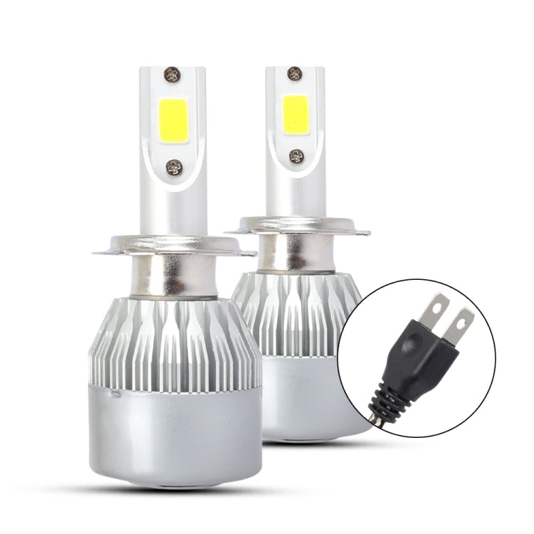 2 PCS H7 18W 1800 LM 3000K IP68 Casnbus Constant Current Car LED Headlight with 2 COB Lamps, DC 9-36V(Gold Light) - LED Headlamps by PMC TechLife | Online Shopping South Africa | PMC TechLife | Buy Now Pay Later Mobicred