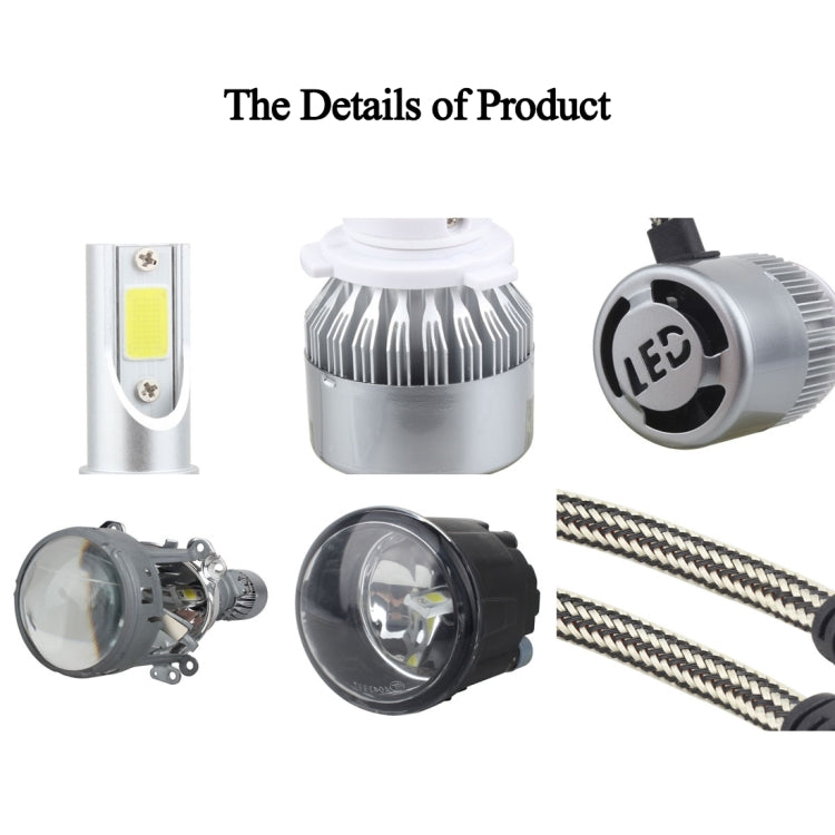 2 PCS 9005 18W 1800 LM 6000K IP68 Casnbus Constant Current Car LED Headlight with 2 COB Lamps, DC 9-36V(White Light) - LED Headlamps by PMC TechLife | Online Shopping South Africa | PMC TechLife | Buy Now Pay Later Mobicred