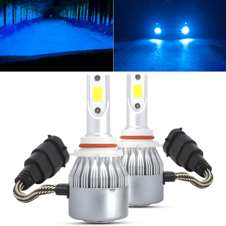 2 PCS 9006 18W 1800 LM 8000K IP68 Casnbus Constant Current Car LED Headlight with 2 COB Lamps, DC 9-36V(Ice Blue Light) - LED Headlamps by PMC TechLife | Online Shopping South Africa | PMC TechLife | Buy Now Pay Later Mobicred