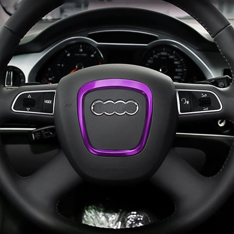 Car Auto Steering Wheel Decorative Ring Cover Trim Sticker Decoration for Audi(Purple) - Decoration Rings by PMC TechLife | Online Shopping South Africa | PMC TechLife | Buy Now Pay Later Mobicred