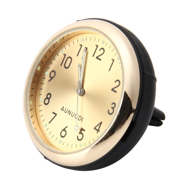 Car Outlet Clock Car Luminous Material Car Clock Car Electronic Watch Car Air Conditioning Outlet Perfume Ornaments(Gold) - Clocks & Car Meters by PMC TechLife | Online Shopping South Africa | PMC TechLife | Buy Now Pay Later Mobicred