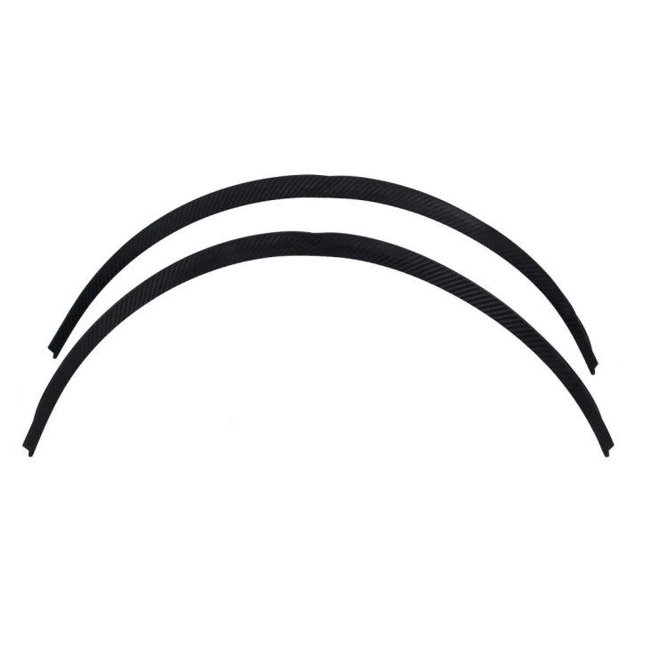 2 PCS 75cm Car Stickers Rubber Large Round Arc Strips Universal Fender Flares Wheel Eyebrow Decal Sticker Eyebrow Car-covers Black Striped Round Arc Strips - Mudguards by PMC Jewellery | Online Shopping South Africa | PMC Jewellery | Buy Now Pay Later Mobicred