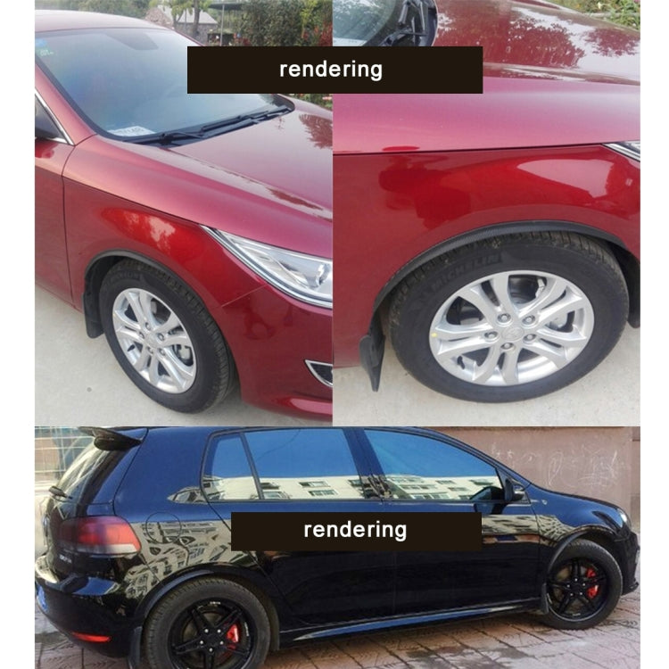 2 PCS 75cm Car Stickers Rubber Large Round Arc Strips Universal Fender Flares Wheel Eyebrow Decal Sticker Eyebrow Car-covers Black Striped Round Arc Strips - Mudguards by PMC Jewellery | Online Shopping South Africa | PMC Jewellery | Buy Now Pay Later Mobicred