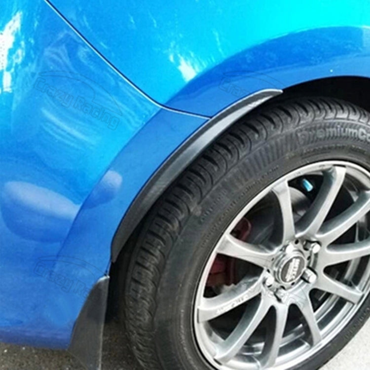 2 PCS 45cm Car Stickers Rubber Large Round Arc Strips Universal Fender Flares Wheel Eyebrow Decal Sticker Eyebrow Car-covers Black Striped Round Arc Strips - Mudguards by PMC Jewellery | Online Shopping South Africa | PMC Jewellery | Buy Now Pay Later Mobicred