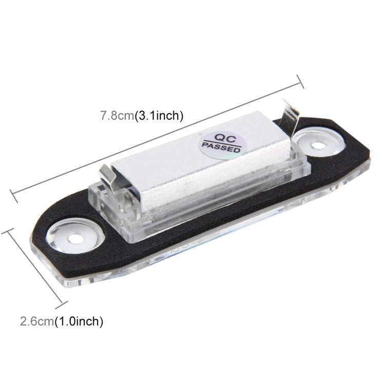 2 PCS License Plate Light with 3  SMD-5050 Lamps for Volvo,2W 120LM,6000K, DC12V(White Light) - License Plate Lights by PMC TechLife | Online Shopping South Africa | PMC TechLife | Buy Now Pay Later Mobicred