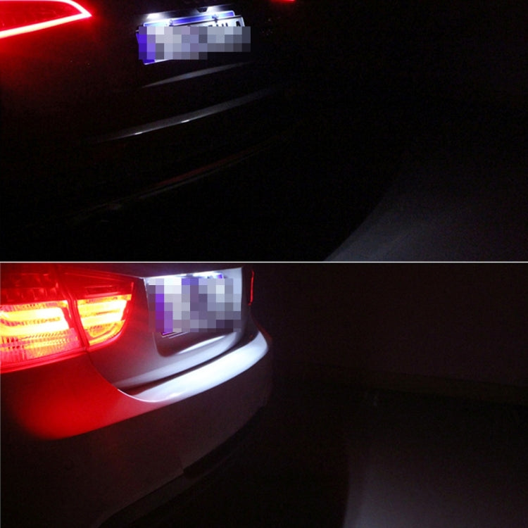 2 PCS License Plate Light with 3  SMD-5050 Lamps for Volvo,2W 120LM,6000K, DC12V(White Light) - License Plate Lights by PMC TechLife | Online Shopping South Africa | PMC TechLife | Buy Now Pay Later Mobicred