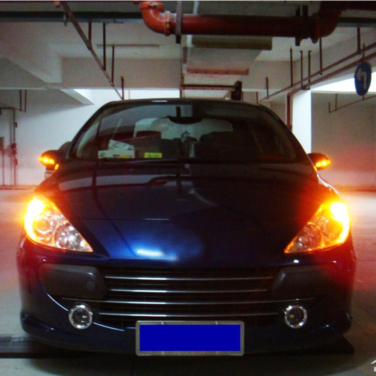2 PCS 1156 / BA15S 4.5W DC 12V 6000K 290LM Car Auto Ceramics Turn Lights / Reversing Light 27LEDs SMD-7020 Lamps, with Projector Lens (White Light) - Brake Lights by PMC TechLife | Online Shopping South Africa | PMC TechLife | Buy Now Pay Later Mobicred