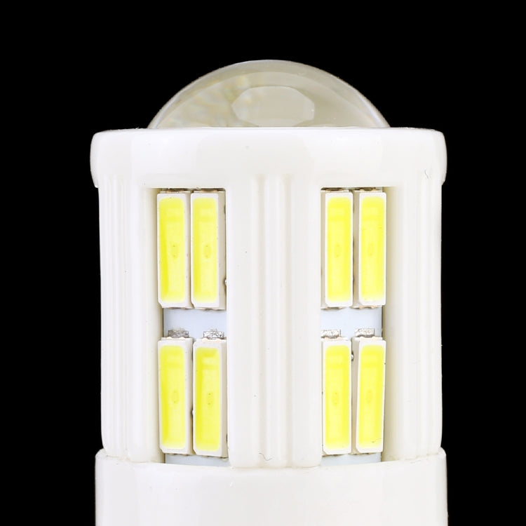 2 PCS T20 / 7440 3W DC 12V 6000K 200LM Car Auto Ceramics Turn Lights / Reversing Light 16LEDs SMD-7020 Lamps, with Projector Lens(White Light) - Brake Lights by PMC TechLife | Online Shopping South Africa | PMC TechLife | Buy Now Pay Later Mobicred