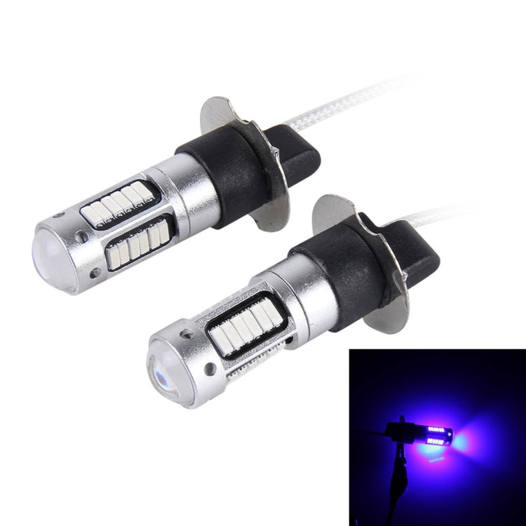 2 PCS H3 10W 30 SMD-4014 LEDs Car Fog Light, DC 12V(Blue Light) - free shipping - PMC TechLife - Order now!