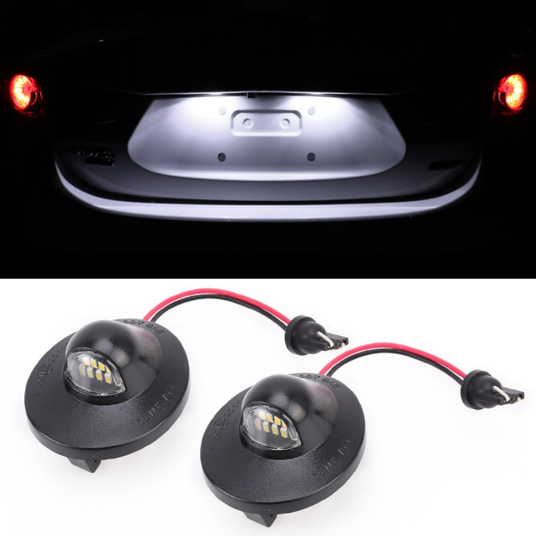 2 PCS DC 12V 3W 150LM 6000K LED License Plate Light 9LEDs SMD-4014 Bulbs Lamps for Ford Raptor F150 - License Plate Lights by PMC TechLife | Online Shopping South Africa | PMC TechLife | Buy Now Pay Later Mobicred