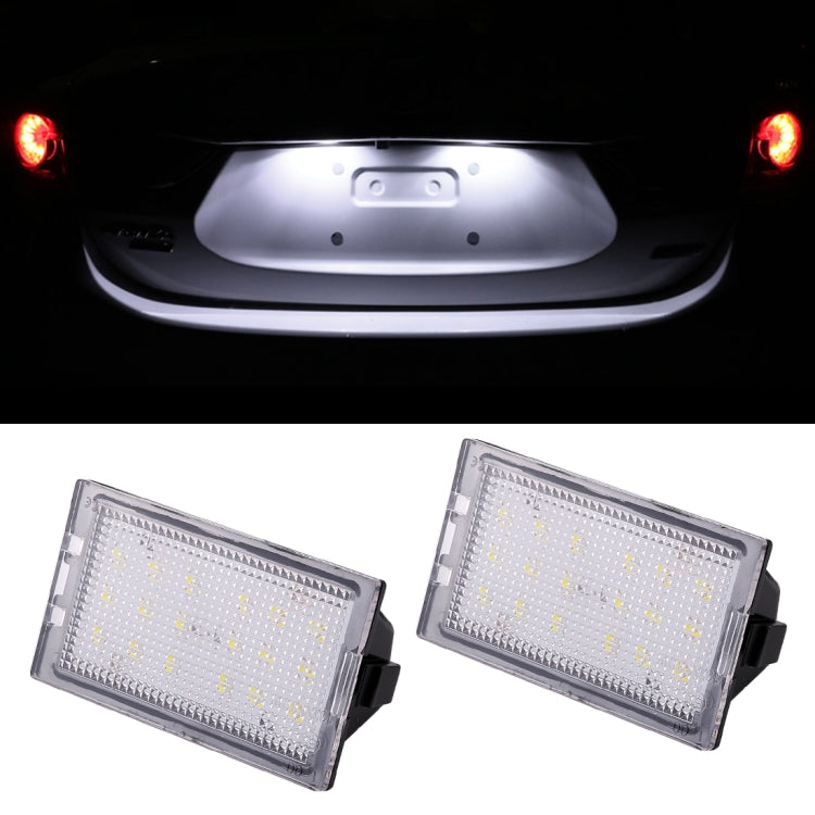 2 PCS DC 12V 3W 150LM 6000K LED License Plate Light 18LEDs SMD-3528 Bulbs Lamps for Land Rover - free shipping - PMC TechLife - Order now!