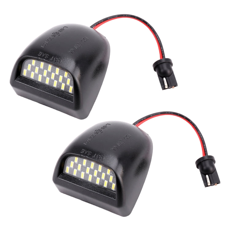 2 PCS DC 12V 3W 150LM 6000K LED License Plate Light 18LEDs SMD-4014 Bulbs Lamps for Chevrolet - License Plate Lights by PMC TechLife | Online Shopping South Africa | PMC TechLife | Buy Now Pay Later Mobicred