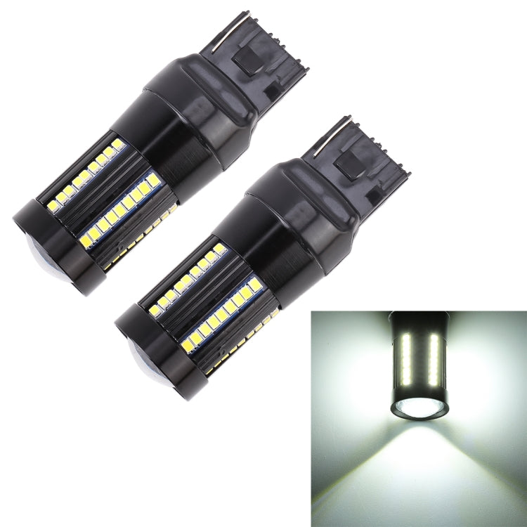2 PCS T20 / 7443  DC9-16V / 8.2W(H) 2.7W(L) / 6000K / 655LM Car Auto Brake Lights 66LEDs SMD-2016 Lamps - Brake Lights by PMC TechLife | Online Shopping South Africa | PMC TechLife | Buy Now Pay Later Mobicred