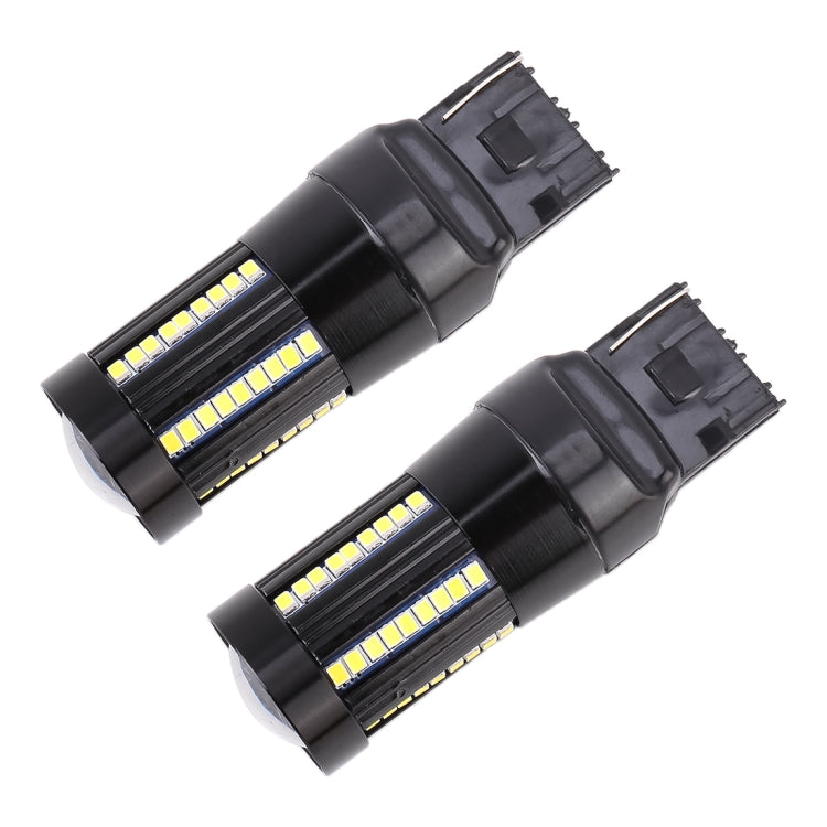 2 PCS T20 / 7440 DC9-16V / 8.2W / 6000K / 655LM Car Auto Reversing Lights / Turn Light 66LEDs SMD-2016 Lamps - Brake Lights by PMC TechLife | Online Shopping South Africa | PMC TechLife | Buy Now Pay Later Mobicred