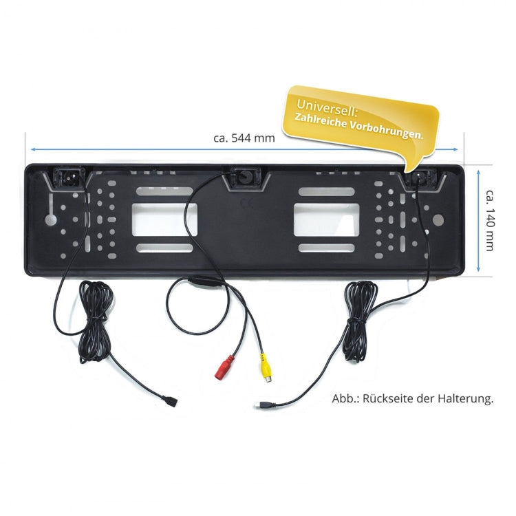 PZ600L-2 Europe Car License Plate Frame Front Rear View Camera - Rear View Cameras by PMC TechLife | Online Shopping South Africa | PMC TechLife | Buy Now Pay Later Mobicred