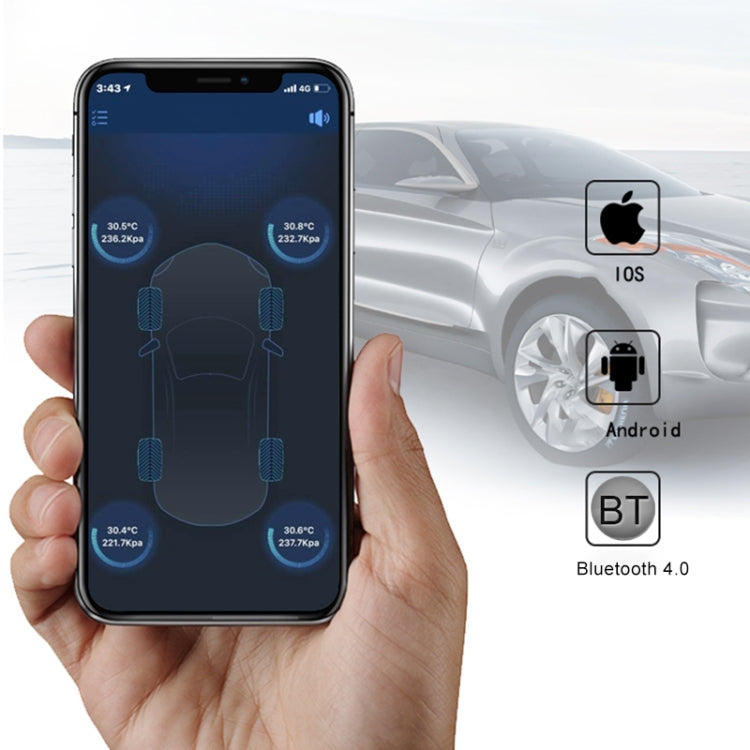 V11B Car Smart Multi-functional Tire Air Pressure Inflator Gauge Vehicle Tester Inflation Monitoring, Support Bluetooth 4.0 - Tire Pressure Gauges by PMC TechLife | Online Shopping South Africa | PMC TechLife | Buy Now Pay Later Mobicred