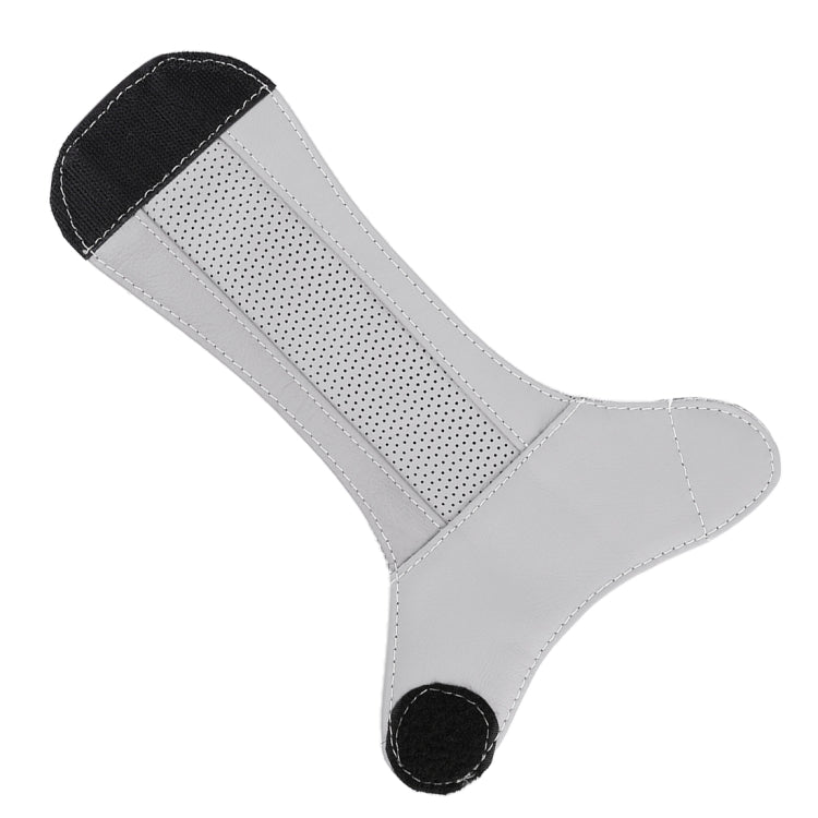 Universal Nonslip Breathable Genuine Leather Car Gear Shift Knob Cover(Grey) - Shift Knob by PMC TechLife | Online Shopping South Africa | PMC TechLife | Buy Now Pay Later Mobicred