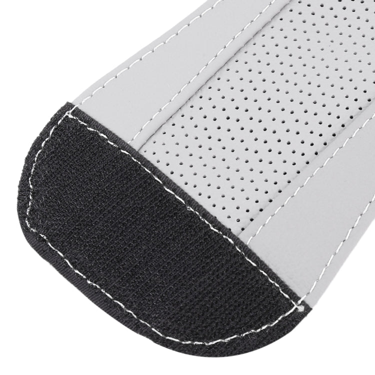 Universal Nonslip Breathable Genuine Leather Car Gear Shift Knob Cover(Grey) - Shift Knob by PMC TechLife | Online Shopping South Africa | PMC TechLife | Buy Now Pay Later Mobicred