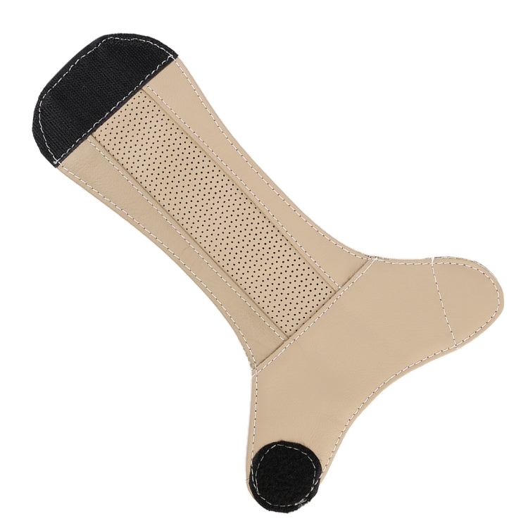 Universal Nonslip Breathable Genuine Leather Car Gear Shift Knob Cover(Beige) - Shift Knob by PMC TechLife | Online Shopping South Africa | PMC TechLife | Buy Now Pay Later Mobicred