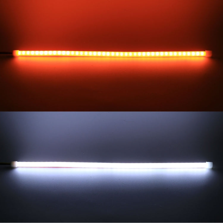 2 PCS 60cm DC12V 5W Ultra-thin Car Auto Double Colors Turn Lights / Running Lights (Turn Lights: Yellow Light; Running Lights: White Light) - Running Lights by PMC TechLife | Online Shopping South Africa | PMC TechLife | Buy Now Pay Later Mobicred